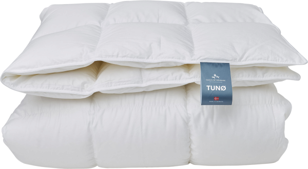 Gåsedunsdyne Quilts of Denmark TUNØ Lun sengedyne 140x200 cm Lyocell-Bomuld Satin OEKO-TEX
